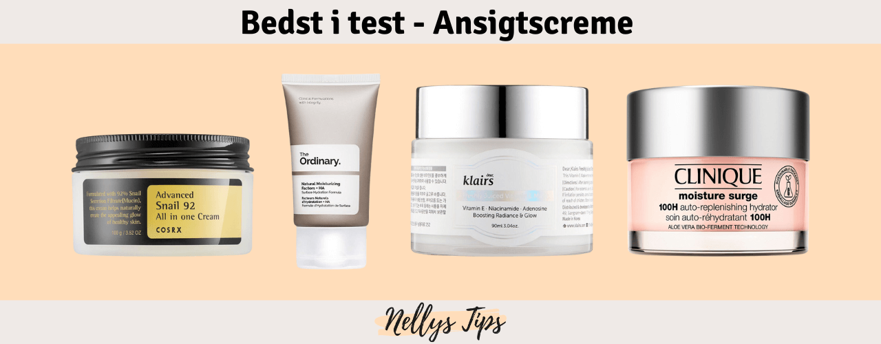 Ansigtscreme Bedst i test