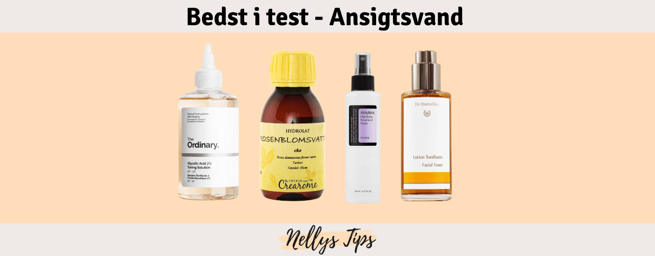 Ansigtsvand Bedst i test