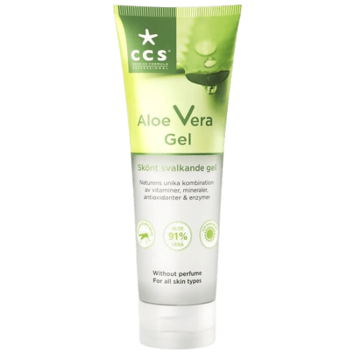 CCS Aloe Vera Gel 125ml, parfume-fri til alle hudtyper.