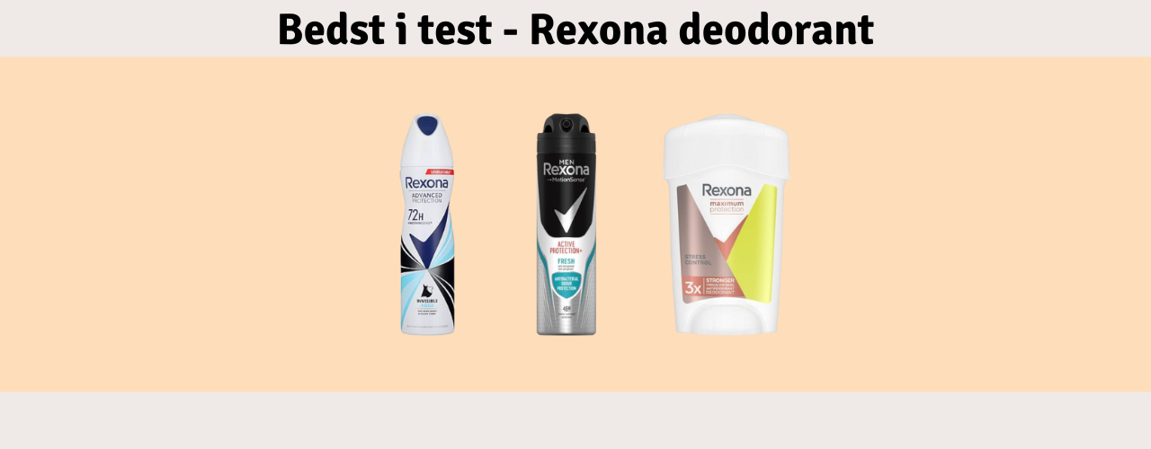 Rexona deodorant Bedst i test