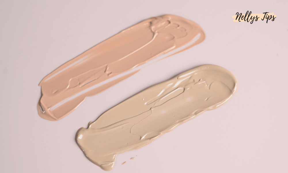 To swatches af CC-creme i lyse og medium nuancer til hudtonejustering