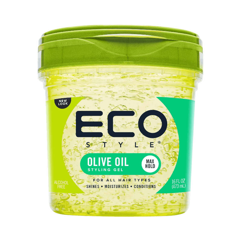 Eco Style Olive Oil Styling Gel 473 ml med maksimalt hold og fugtgivende egenskaber