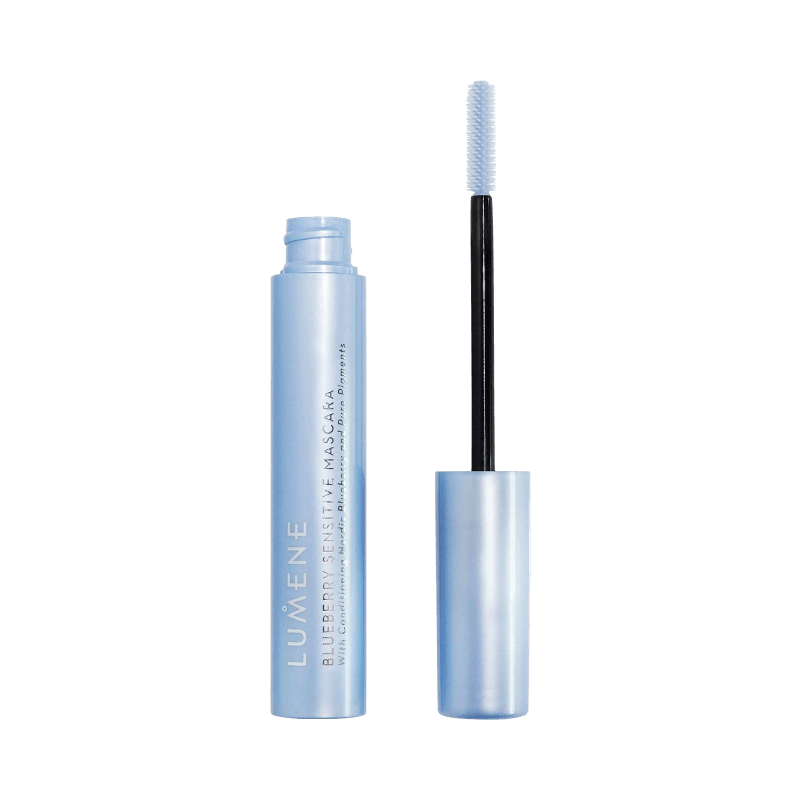 Lumene Blueberry Sensitive mascara i sort, skånsom formel til følsomme øjne