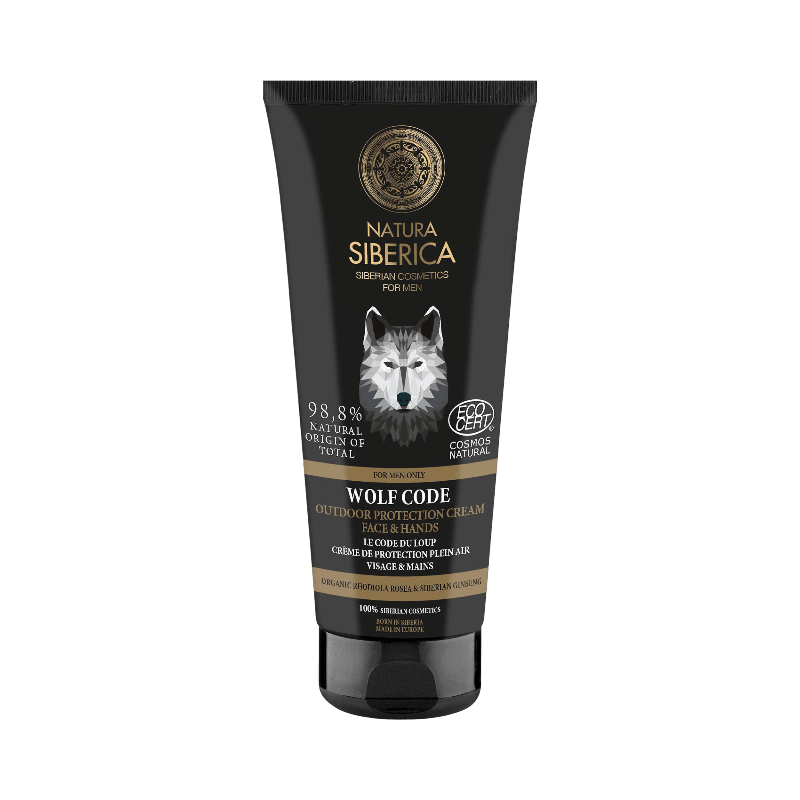 Natura Siberica Wolf Code beskyttende ansigtscreme til mænd med naturlige ingredienser