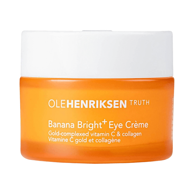 Banana Bright Eye Crème med C-vitamin og kollagen giver glød og reducerer mørke rande.
