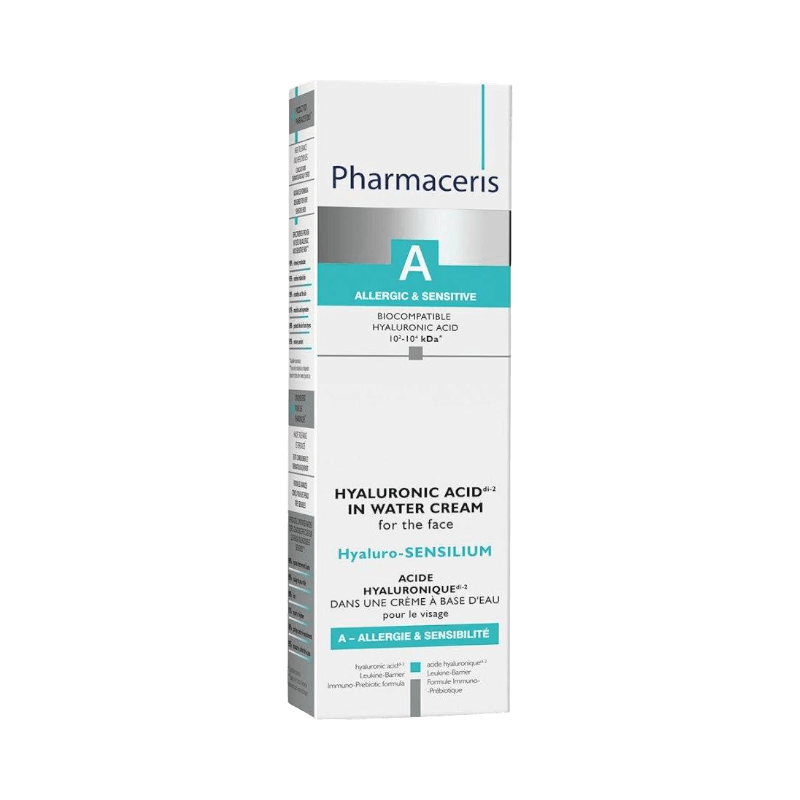 Pharmaceris ansigtscreme med hyaluronsyre – udviklet til sensitiv og allergisk hudtype.