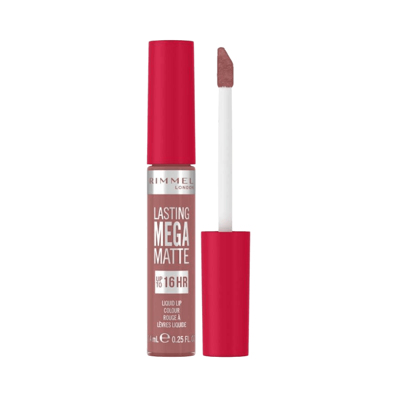 Rimmel Lasting Mega Matte læbestift i blush-nuance med op til 16 timers holdbarhed