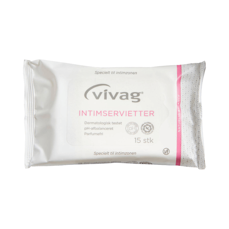 Vivag parfumefri intimservietter til pH-balanceret pleje