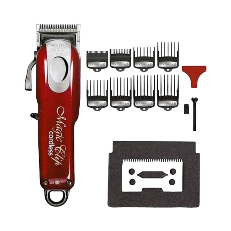 Wahl Magic Clip Cordless trimmer med 8 afstandskamme og ekstra klinge til præcis klipning